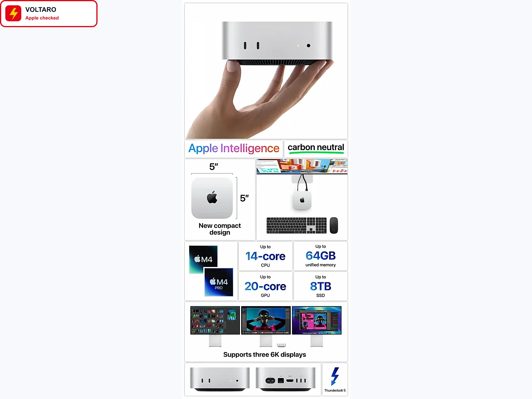Apple Mac mini M4 256GB