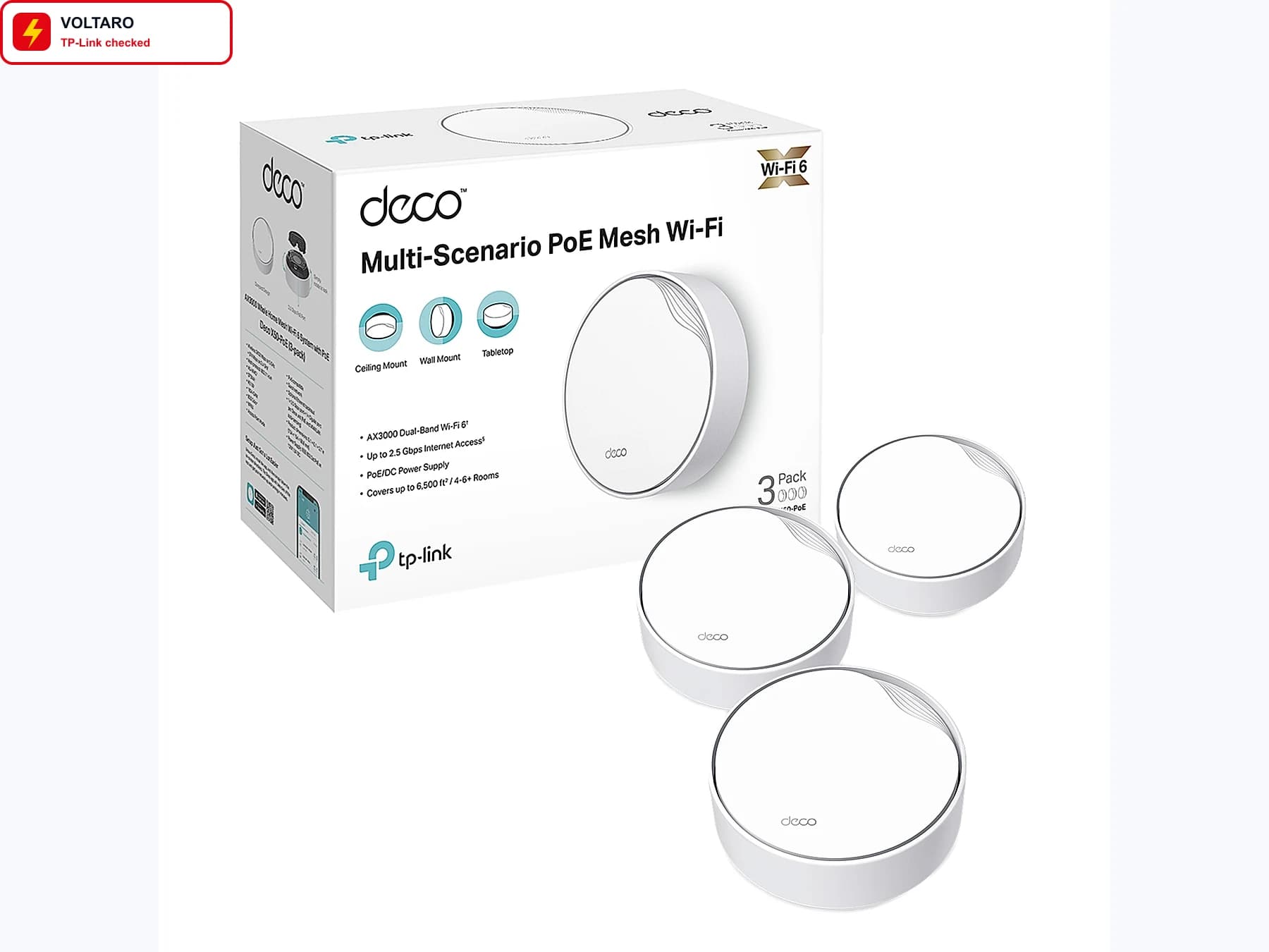 TP-Link Deco X50 AX3000 Mesh 3 Pack