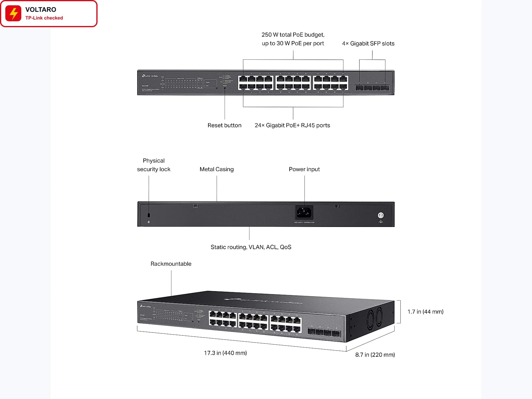 TP-Link TL-SG2428P JetStream PoE Switch